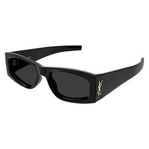 New SAINT LAURENT Black Square SL M140/F 001 Sunglasses Women